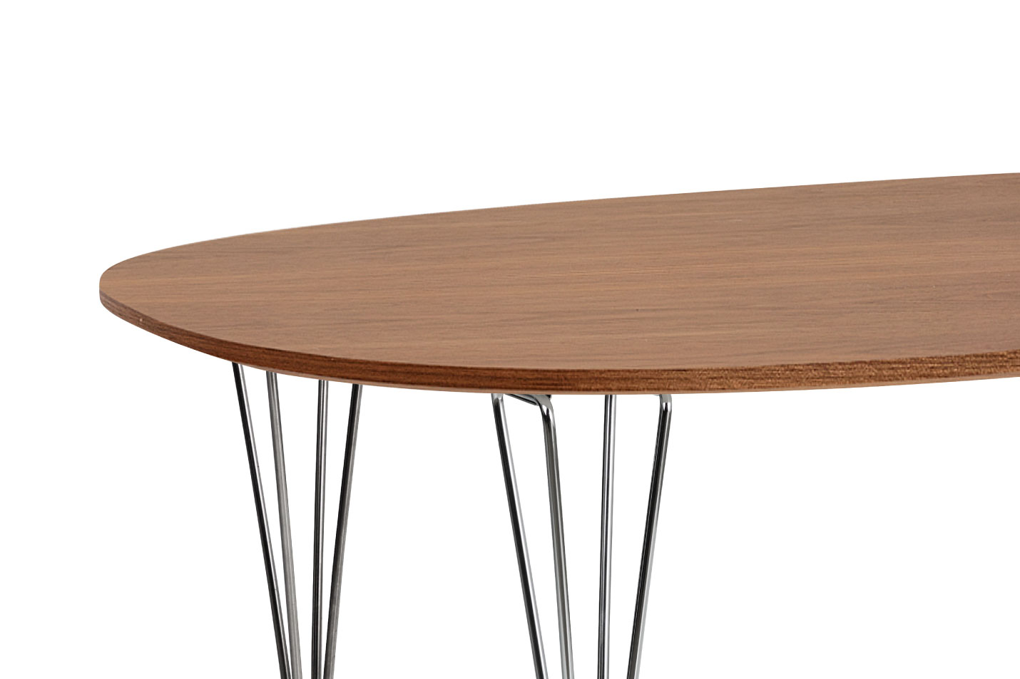 フリッツ・ハンセン（FRITZ HANSEN）スーパー円テーブル楕円テーブルのプライウッド天板