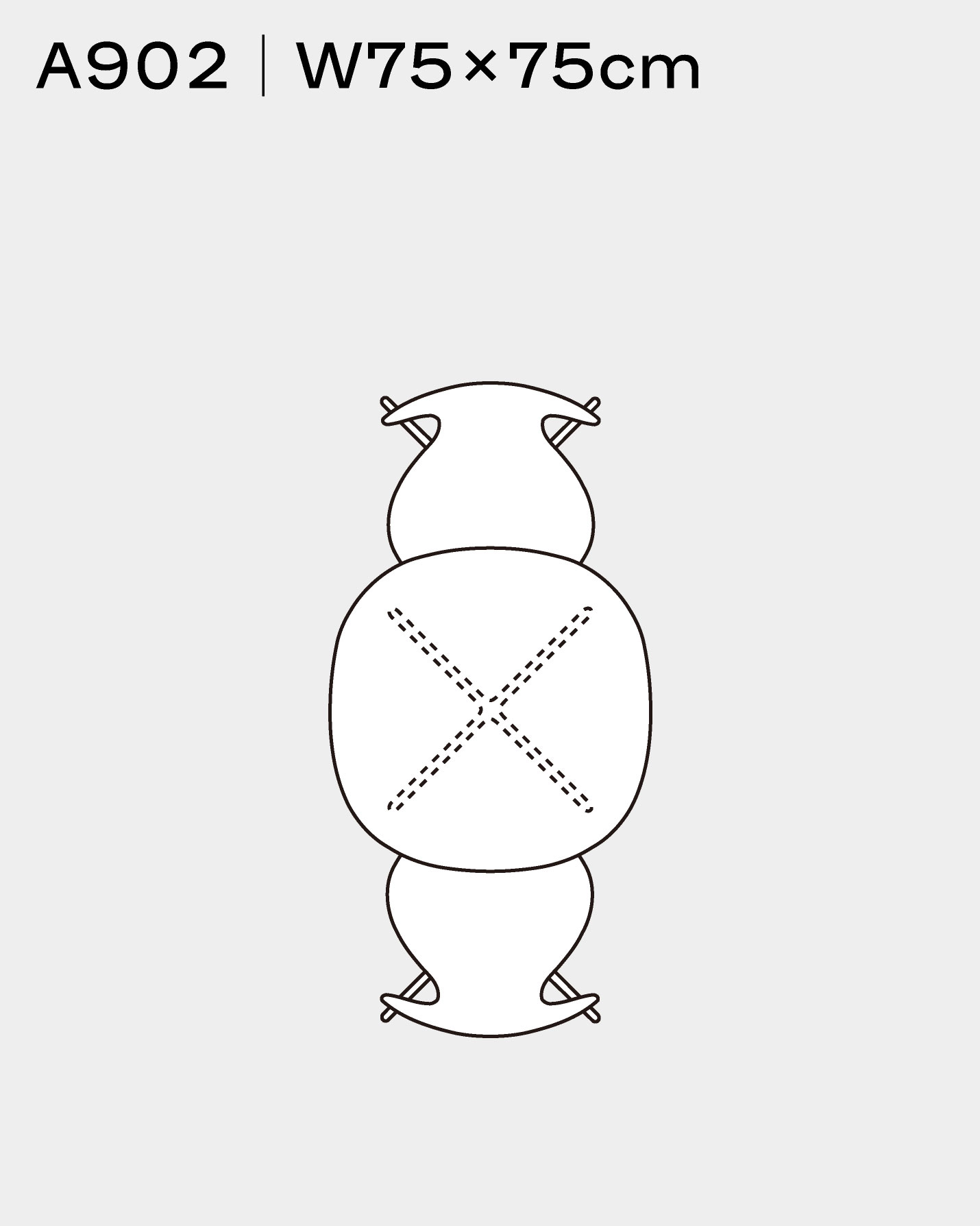 フリッツ・ハンセン（FRITZ HANSEN）スーパー円テーブルA902