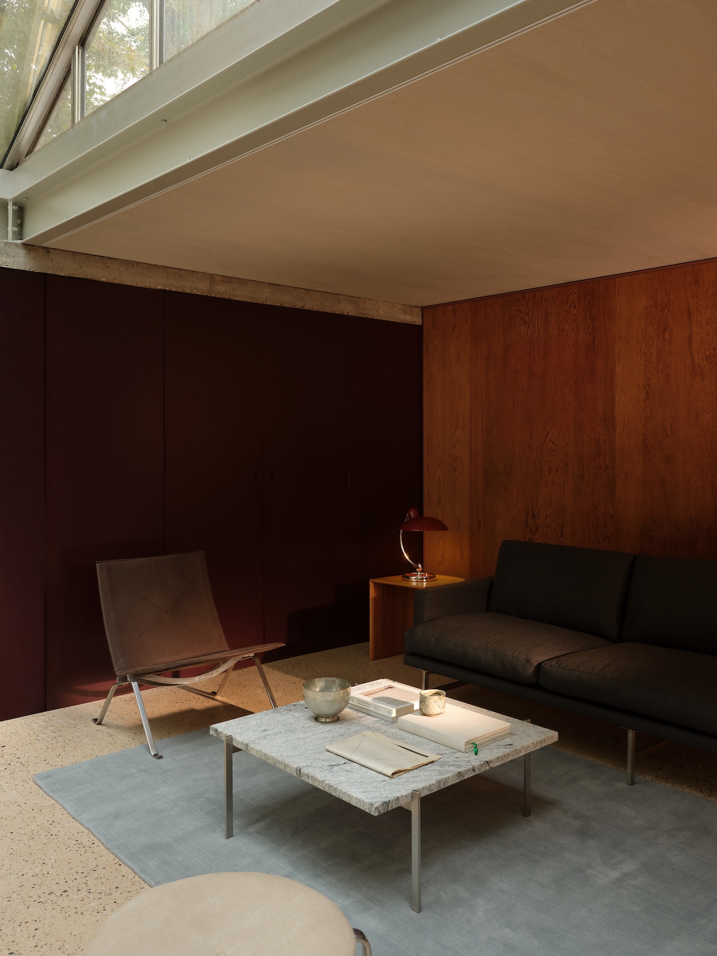 フリッツ・ハンセン(FRITZ HANSEN)PK61 コーヒーテーブル / 御影石(ロール仕上げ) グレーホワイト