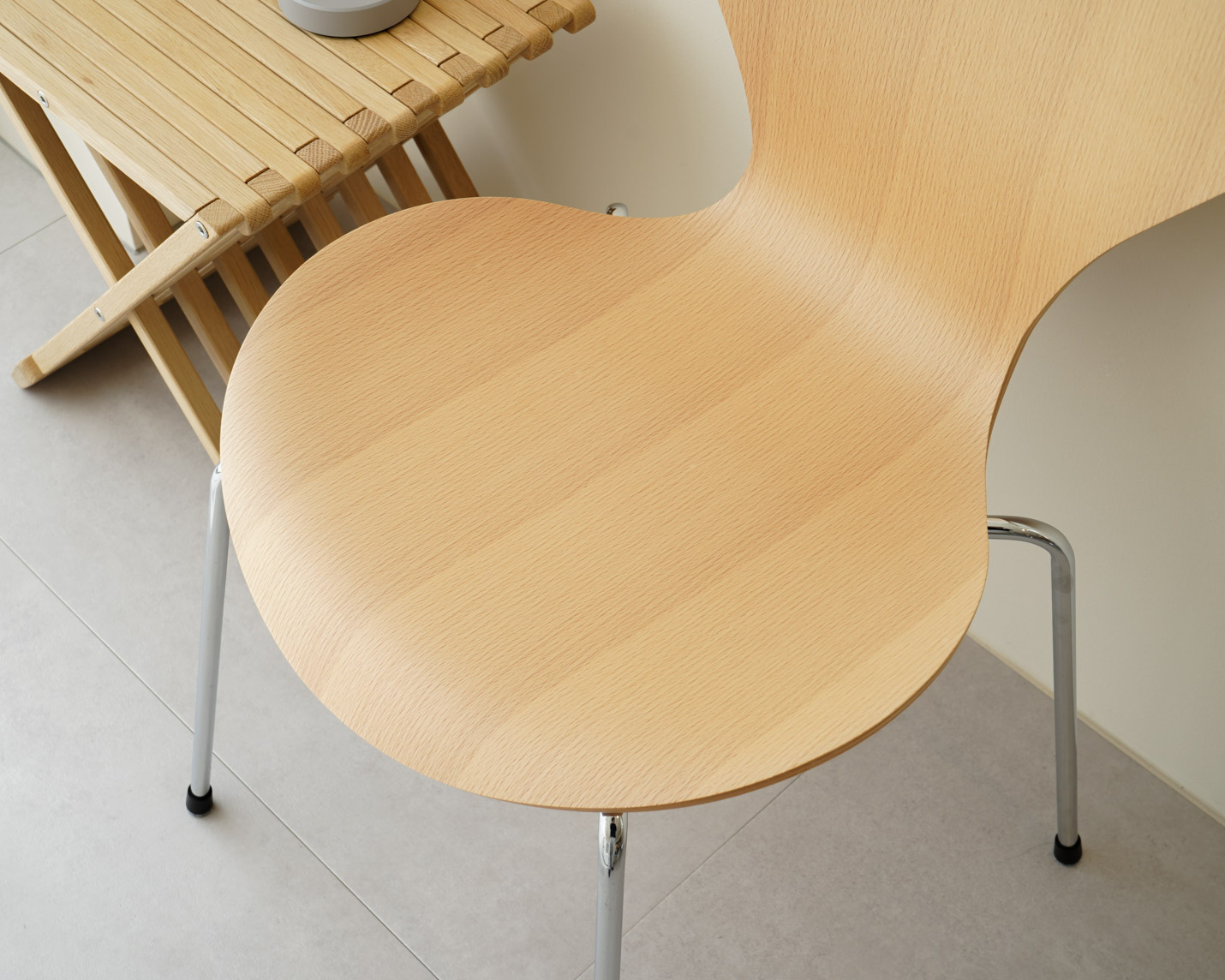 フリッツ・ハンセン（FRITZ HANSEN）SERIES 7（セブンチェア） クリアラッカー / ビーチ クロームベース