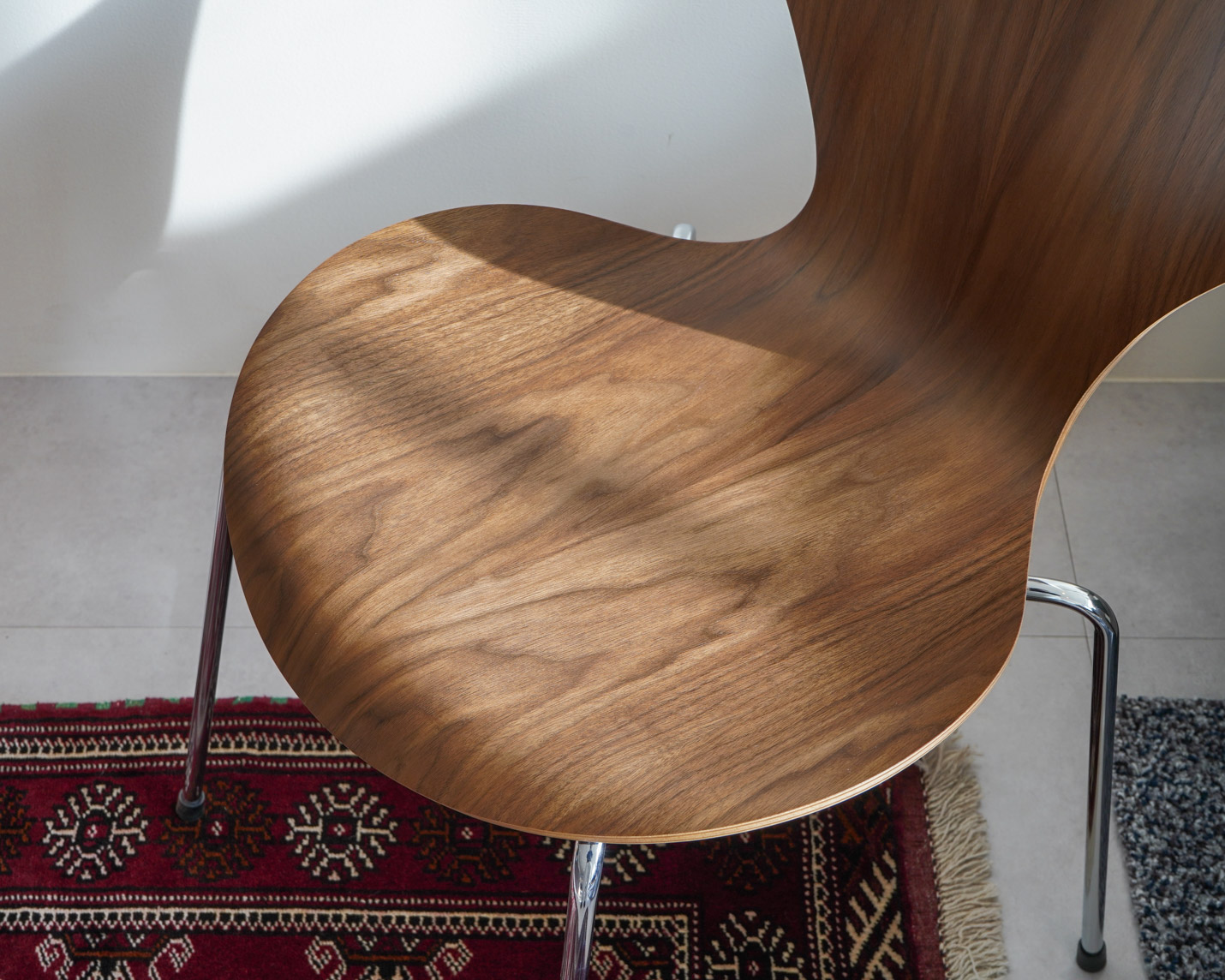 フリッツ・ハンセン（FRITZ HANSEN）SERIES 7（セブンチェア） クリアラッカー / ウォルナット クロームベース