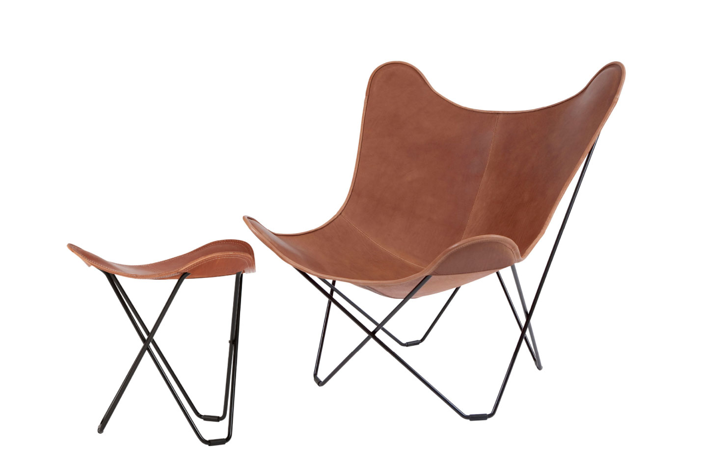 CUERO バタフライチェア オットマン フラインググースブラウン