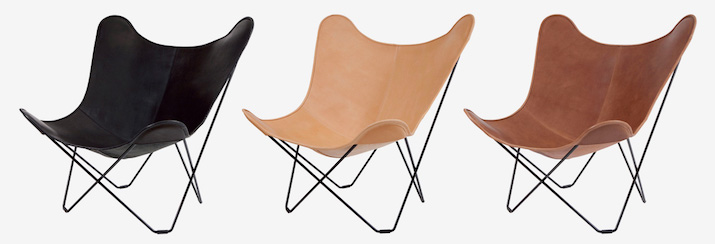 CUERO（クエロ） バタフライチェア BKFチェアのカラーバリエーション