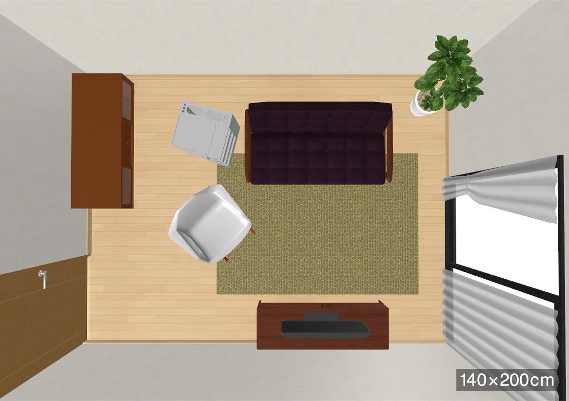 140×200グリーン