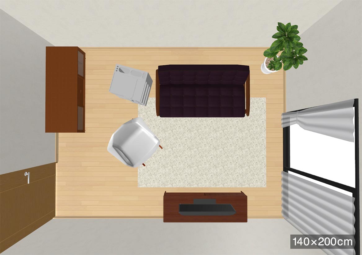 140×200アイボリー