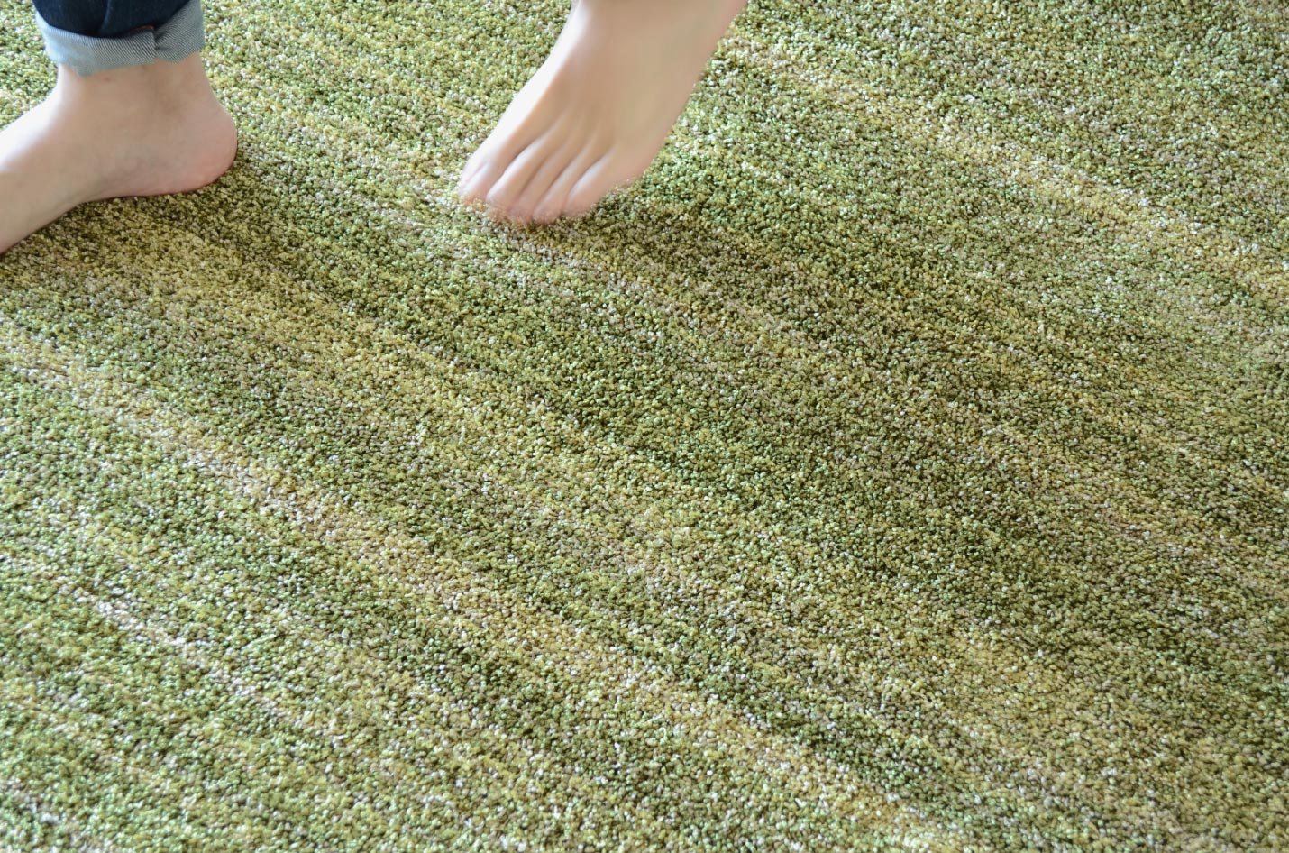 ラグがあるとハウスダストの舞う量が少なく