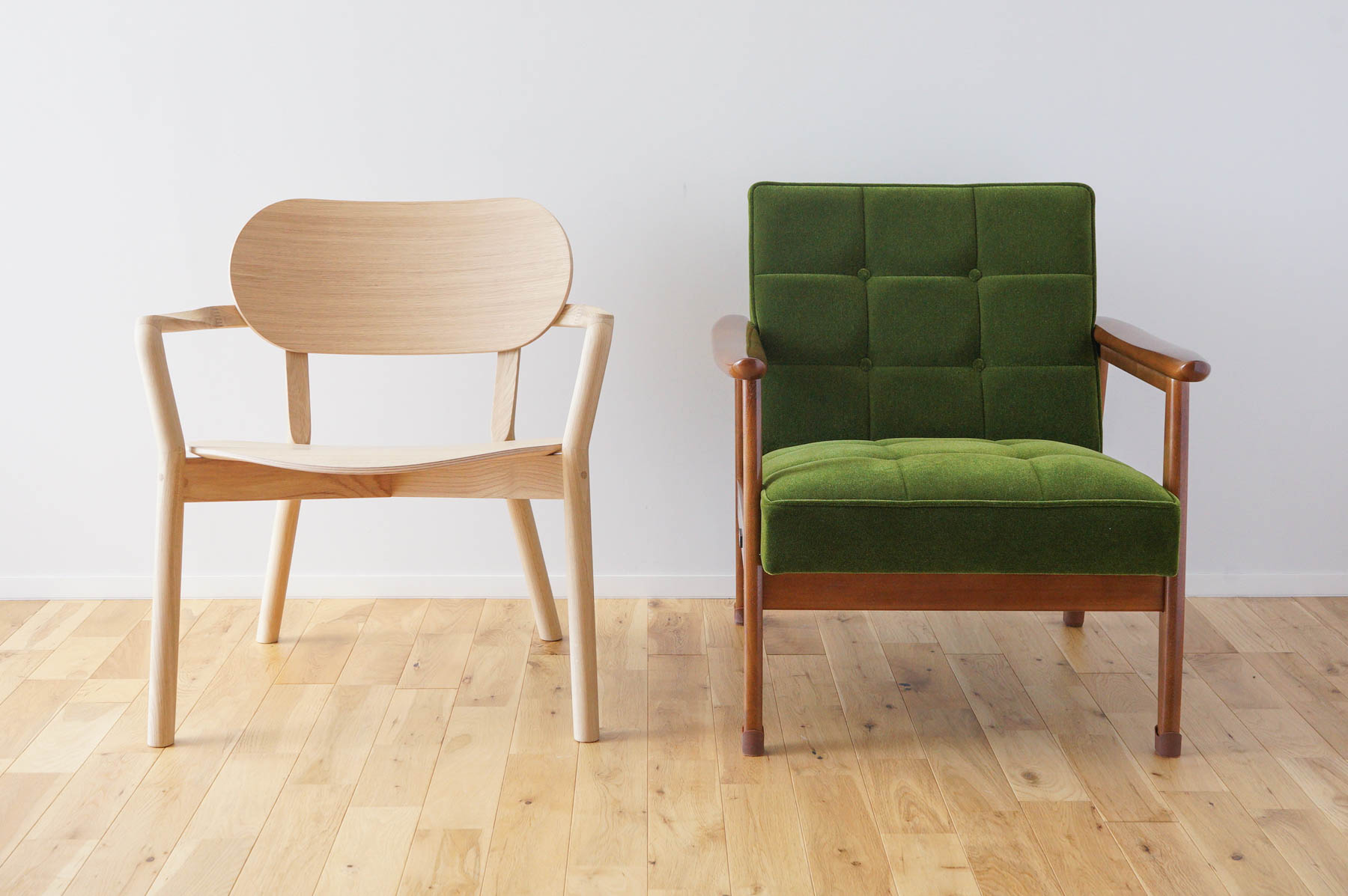 キャストールローチェアとKチェアのサイズ比較