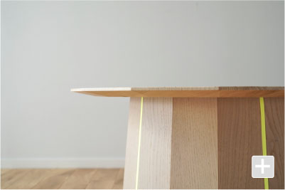 カリモクニュースタンダード カラーウッド プレーングリッド 天板真横