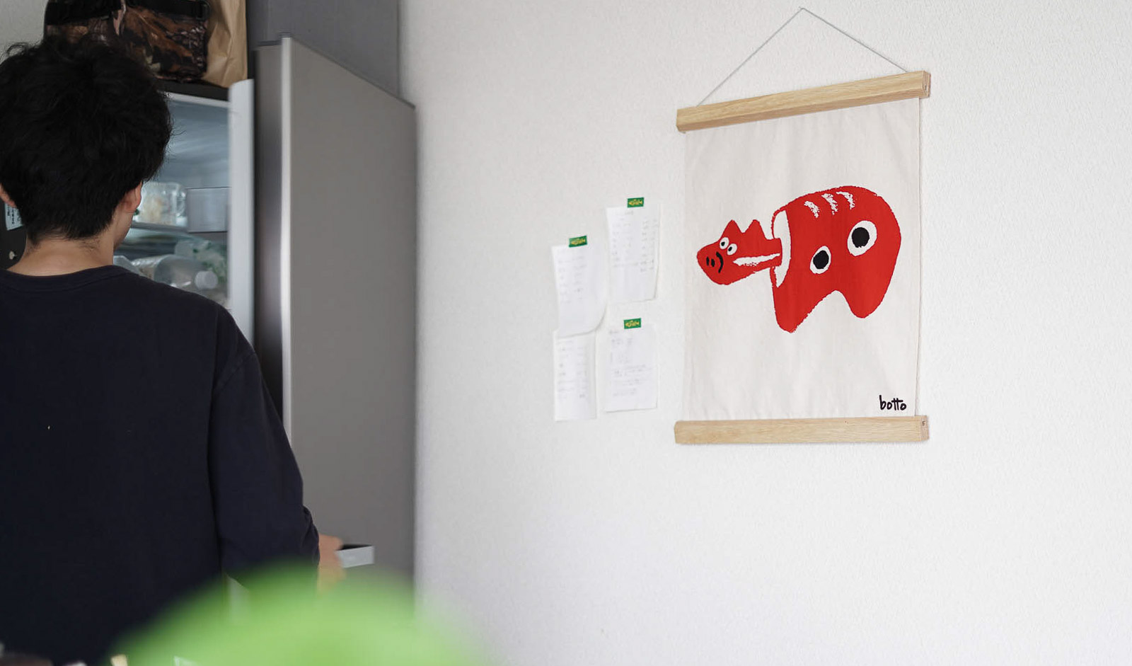 vanillaオリジナル タペストリー botto赤べこ