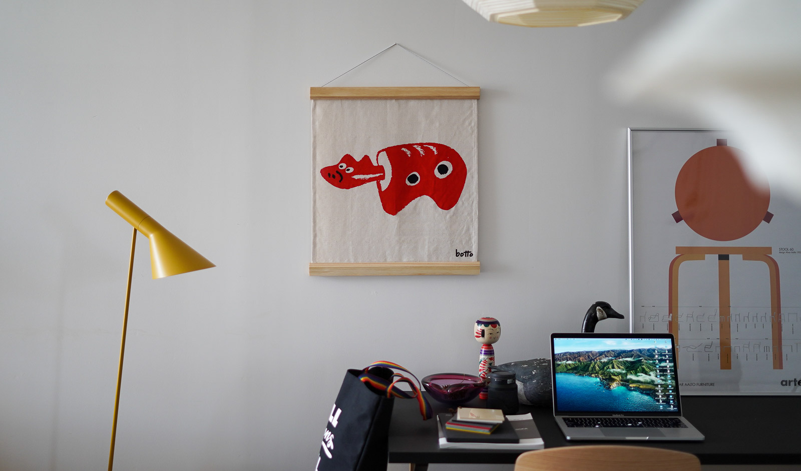 ファブリックアートbotto 赤べこ