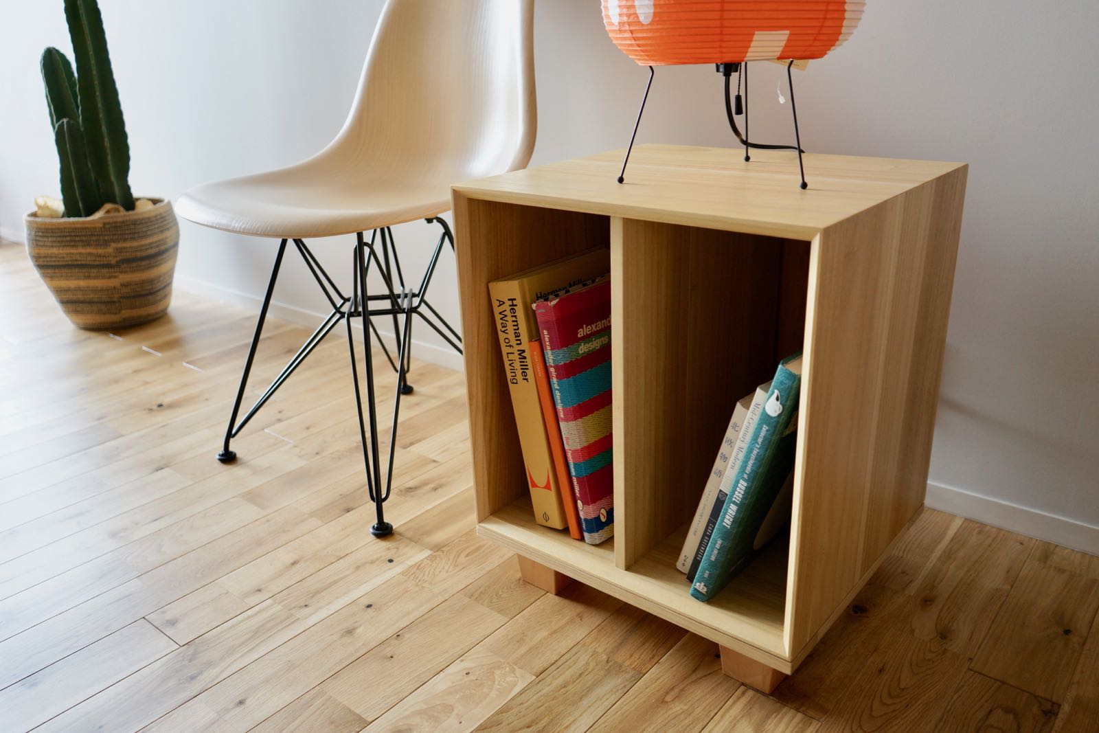 ナチュラルとアルミの無垢コンビ