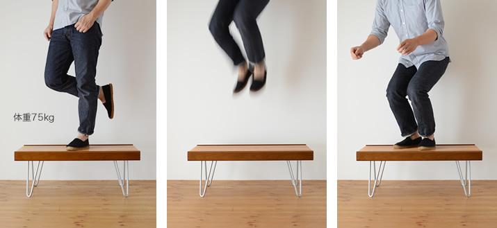 826スタンダードのベンチの強度