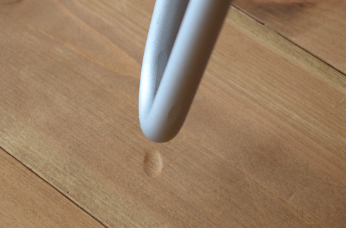 ヘアピンレッグのヘコみ