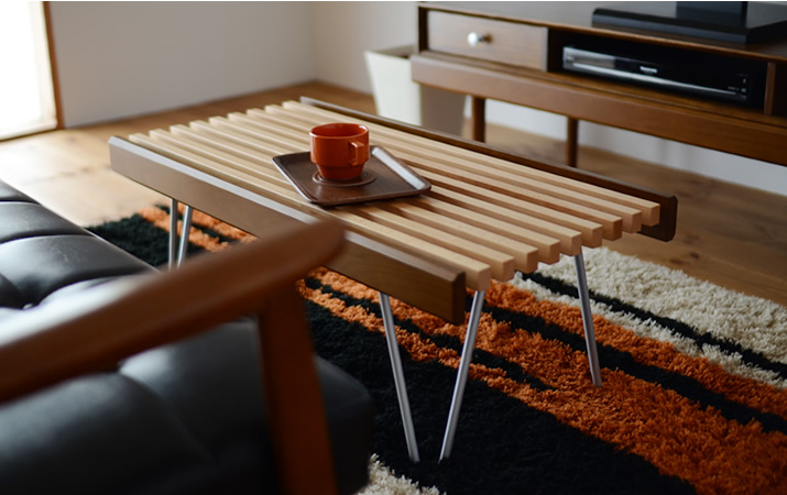 826STANDARD UNIT（826スタンダード ユニット）84cm スラットベンチ ヘアピンレッグ [S2SH]