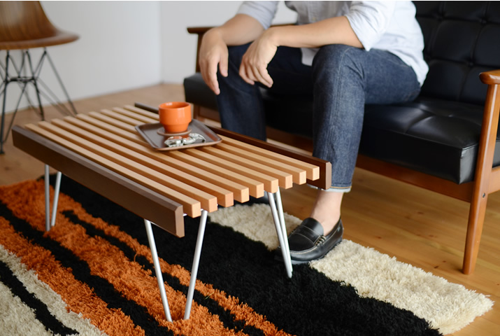 826STANDARD UNIT（826スタンダード ユニット）84cm スラットベンチ ヘアピンレッグ [S2SH]