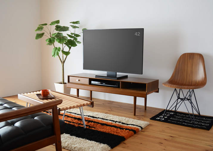 826STANDARD UNIT（826スタンダード ユニット）126cm テレビボード（テレビ台）Aセット ウッドレッグ [BAS3SW]