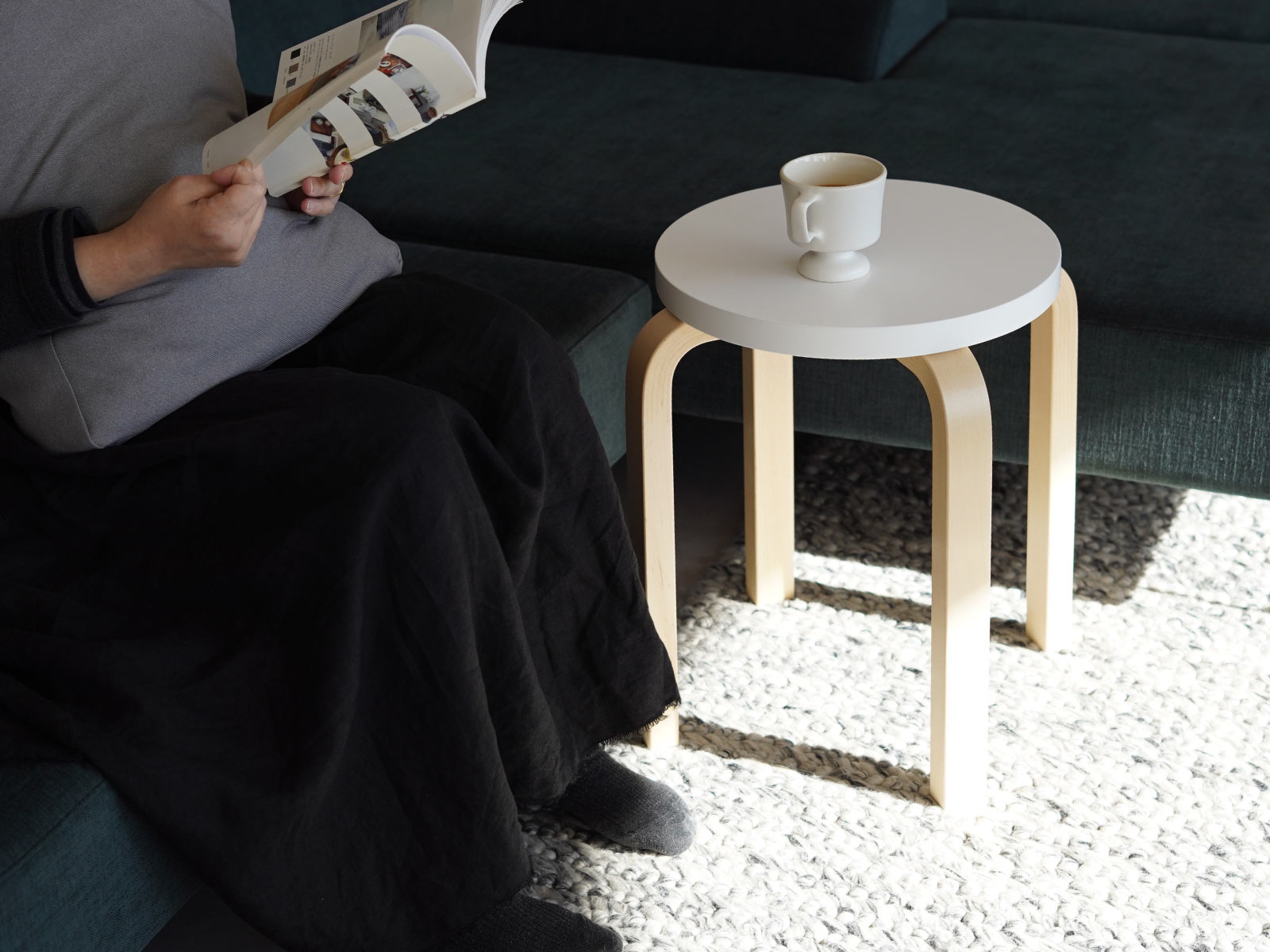 artek (アルテック) 4本脚 スツール stool E60 カラーラッカー