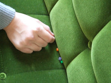 カリモク60Kチェアモケットグリーン