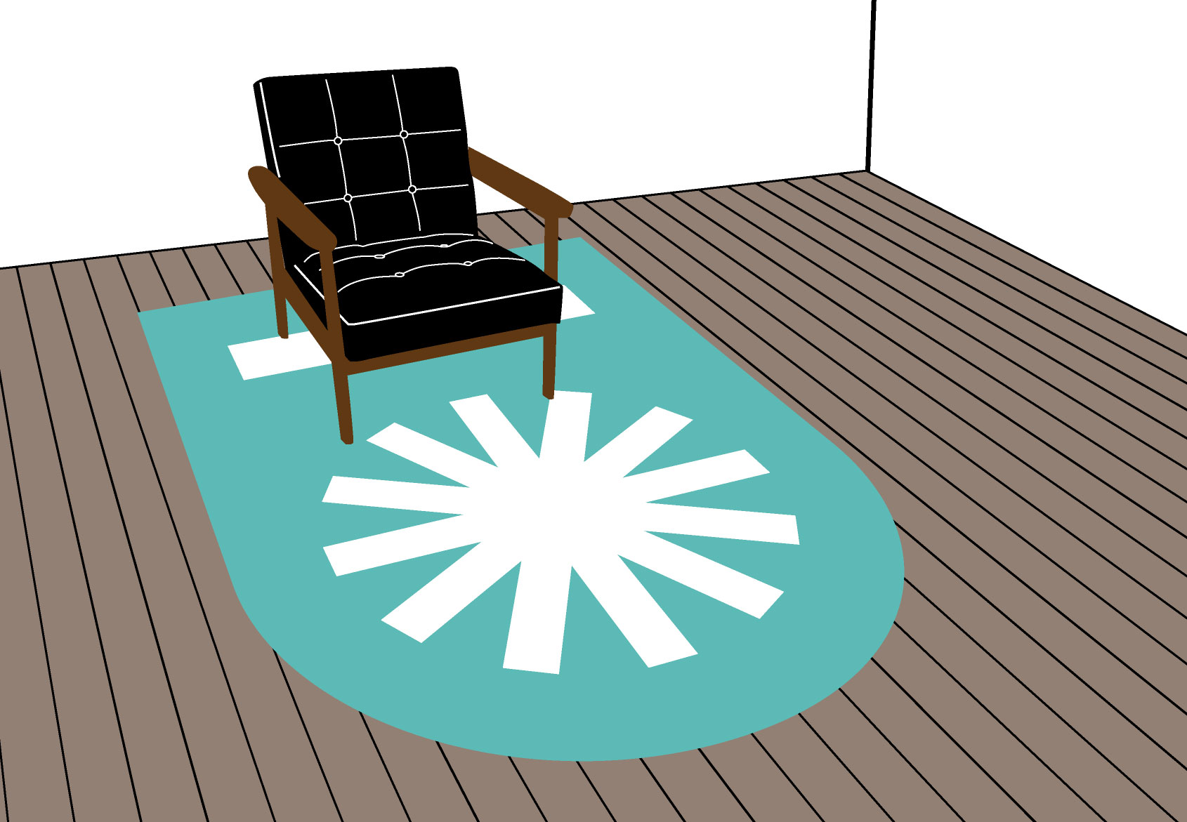 半丸二角A 配置