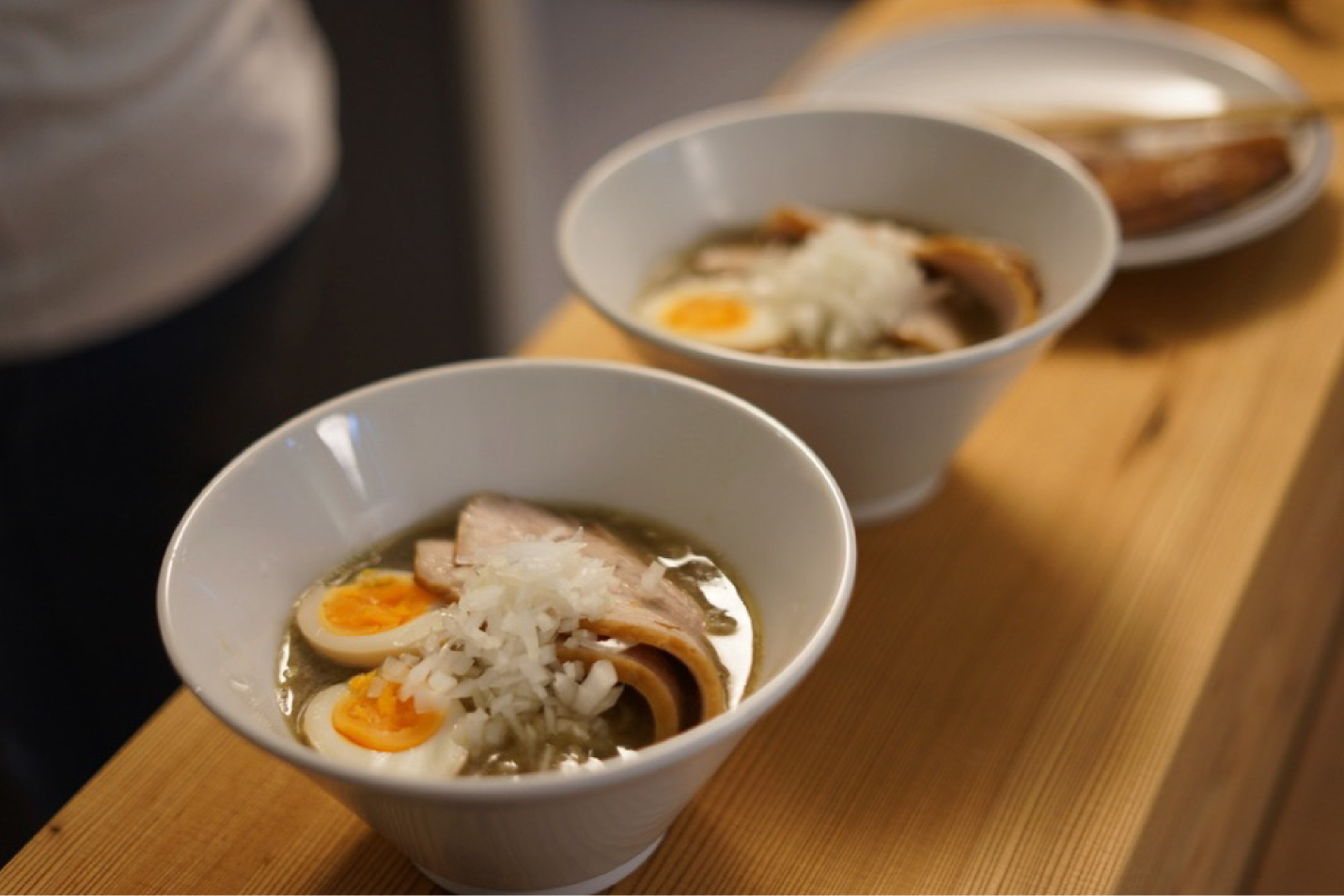 完成した煮干しラーメン
