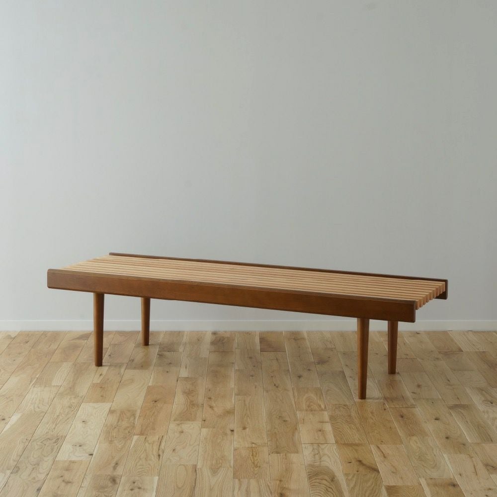 826STANDARD UNIT126cm スラットベンチ ウッドレッグ