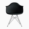 ハーマンミラー（Hermanmiller）イームズ アームシェルチェア DAR ブラック クロームベース［DAR. 47 ZA E8］