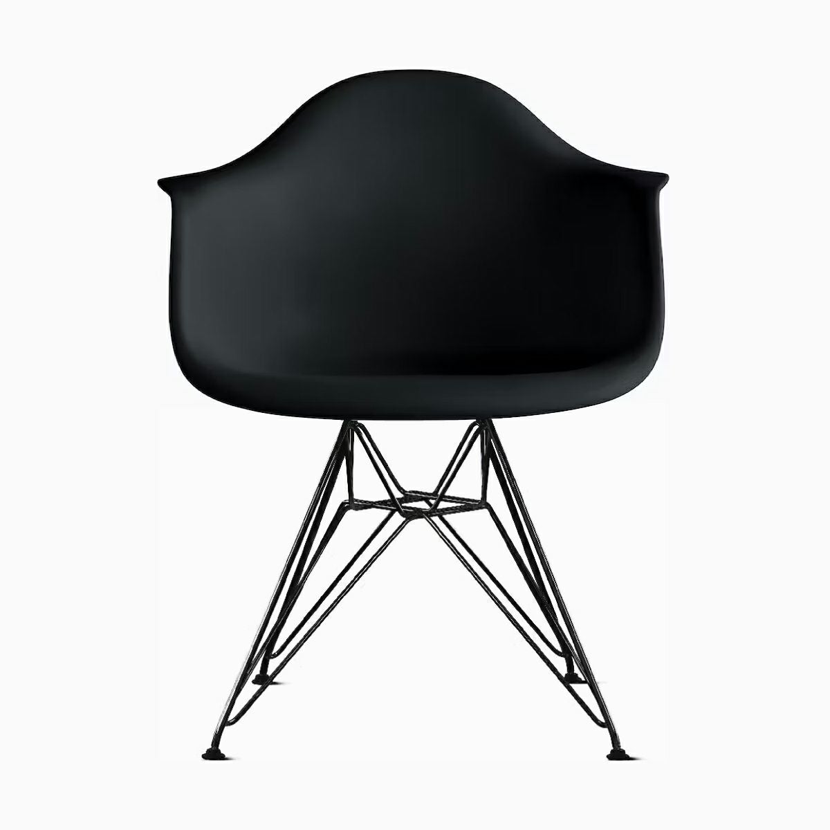 HermanMiller イームズ アームシェルチェア DAR イームズ アームシェルチェア DAR ブラック ブラックベース［DAR. BK