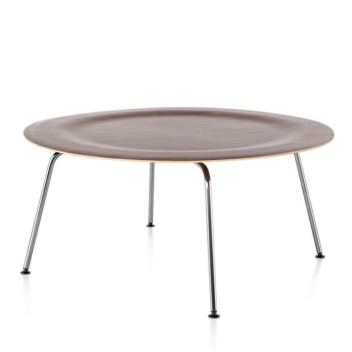 【名作】イームズ プライウッドコーヒーテーブル メタルベース CTM エボニー イームズ プライウッドコーヒーテーブル メタルベース／ウォールナット