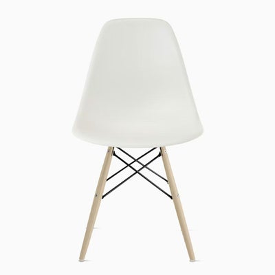 ハーマンミラー（Hermanmiller）イームズ サイドシェルチェア DSW ホワイト ブラックベース メープル［DSW. BK UL ZF E8］