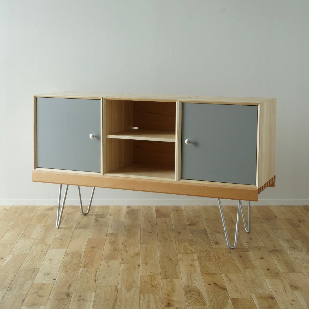 826STANDARD UNIT126cm サイドボードHセット ウッドレッグ　北欧風　ナチュラル 826STANDARD UNIT | インテリアショップvanilla