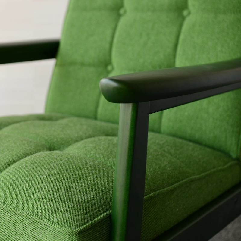 カリモク60 Kチェア 1シーター グリーングリーン［W36170GQ］ 商品画像2