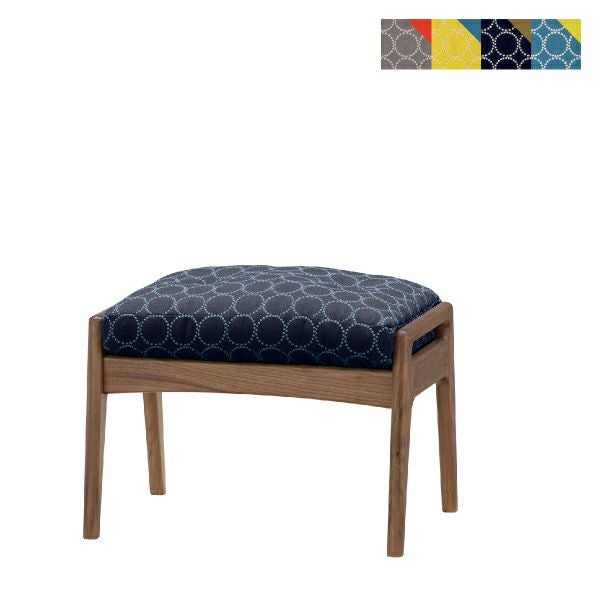 マルニ60+ ウォルナットフレーム オットマン ファブリック M-05（ミナペルホネン dop-tambourine）商品画像1