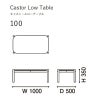 カリモクニュースタンダード キャストールローテーブル 100（Karimoku New Standard Castor Low Table 100） ピュアオーク［T344GBME］ 商品画像4