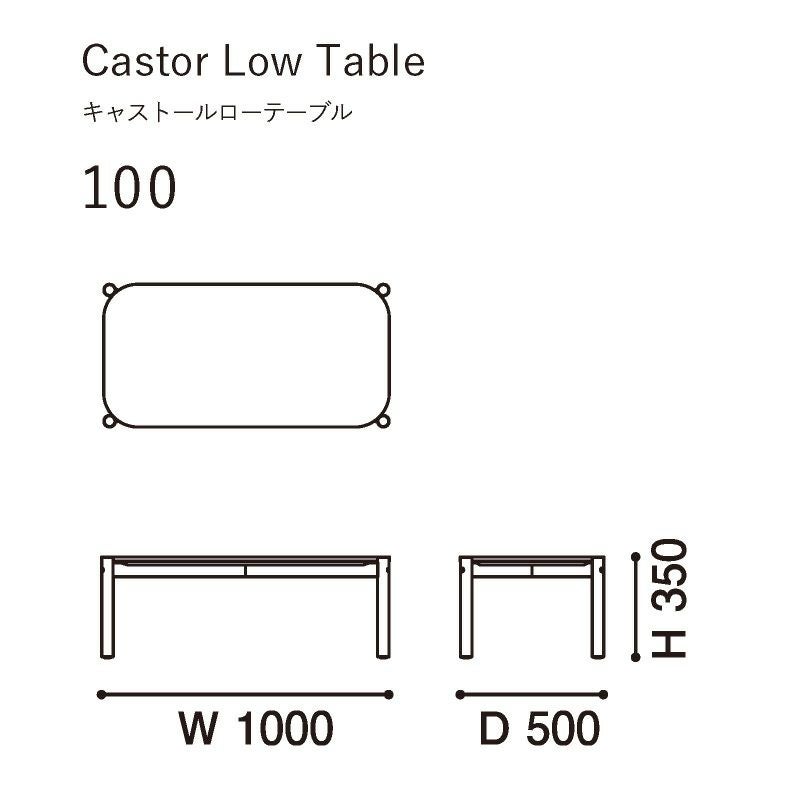 カリモクニュースタンダード キャストールローテーブル 100（Karimoku New Standard Castor Low Table 100） ピュアオーク［T344GBME］ 商品画像4