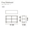カリモクニュースタンダード プロップサイドボード 150（Karimoku New Standard Prop Sideboard 150）[Q343KA] 商品画像5