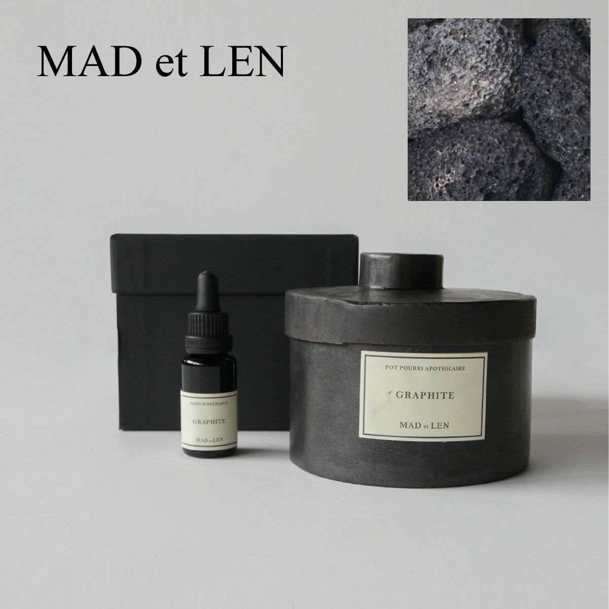 MAD et LEN（マドエレン） ポプリ/ラバロック（溶岩石） プチサイズ/C 