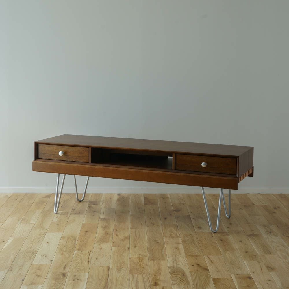 ハンドメイド　テーブル　ベンチ　テレビボード 造船古材] ベンチ 兼 TVボード：Vintage 2way Design Bench【受注生産