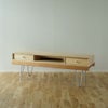 826STANDARD UNIT126cm テレビボード（テレビ台）Aセット両引き出し ヘアピンレッグ [BAADS3SH] ナチュラル商品画像1