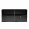USMハラー サイドボード 2連2段（ドロップダウンドア×2） グラファイトブラック商品画像1