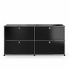 USMハラー サイドボード 2連2段（ドロップダウンドア×4） グラファイトブラック商品画像1