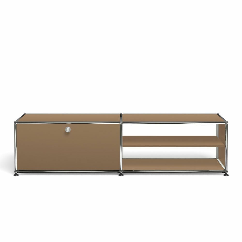 USMハラー テレビボード（ドロップダウンドア×1/ディバイダーシェルフ×1） USMベージュ