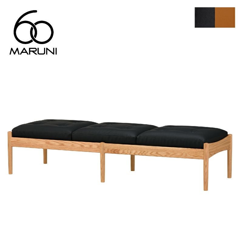 マルニ60+ ベンチソファ オーク ビニールレザー | インテリアショップ