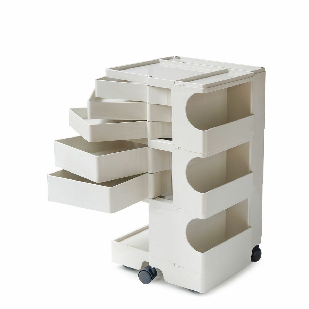 《2024年限定》ボビーワゴン 3段5トレイ ストーンホワイト