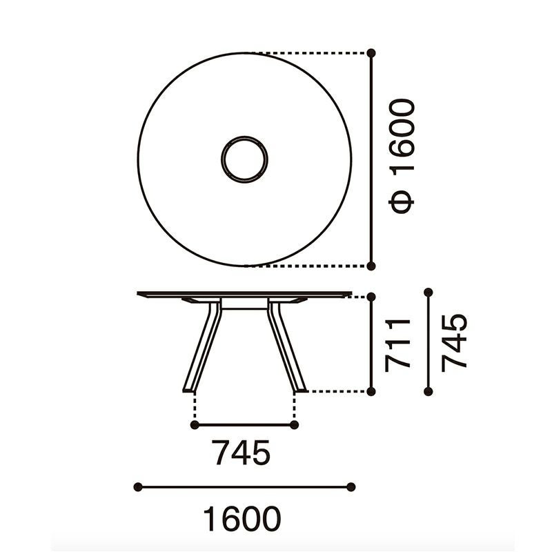 カリモクニュースタンダード スペクトラムワークステーション ラウンド ST Karimoku New Standard Spectrum Workstation Round ST） ［D345CA］ 商品画像2