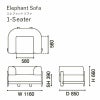 カリモクニュースタンダード エレファントソファ 1シーター（Karimoku New Standard Elephant Sofa 1Seater） 張地：クヴァドラ・コーダ2 [U3420］ 商品画像2