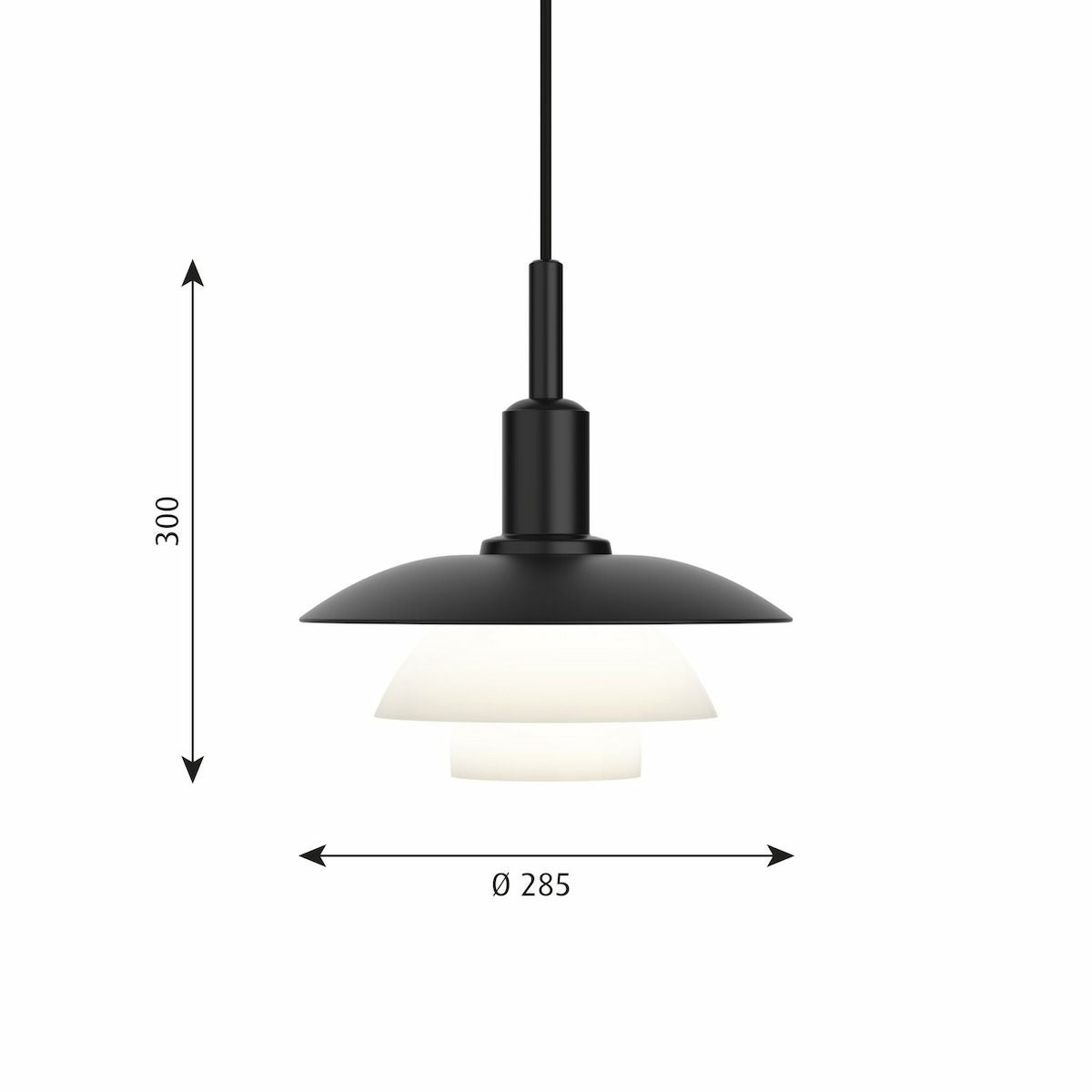 ルイスポールセン（Louis Poulsen） PH 3/3 ペンダント / メタル+乳白ガラス