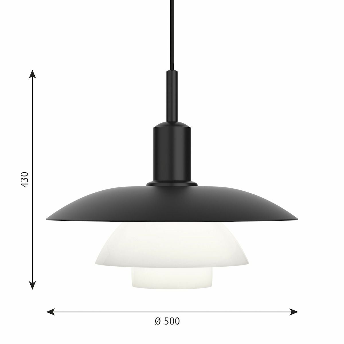 ルイスポールセン（Louis Poulsen） PH 5/5 ペンダント / メタル+乳白ガラス