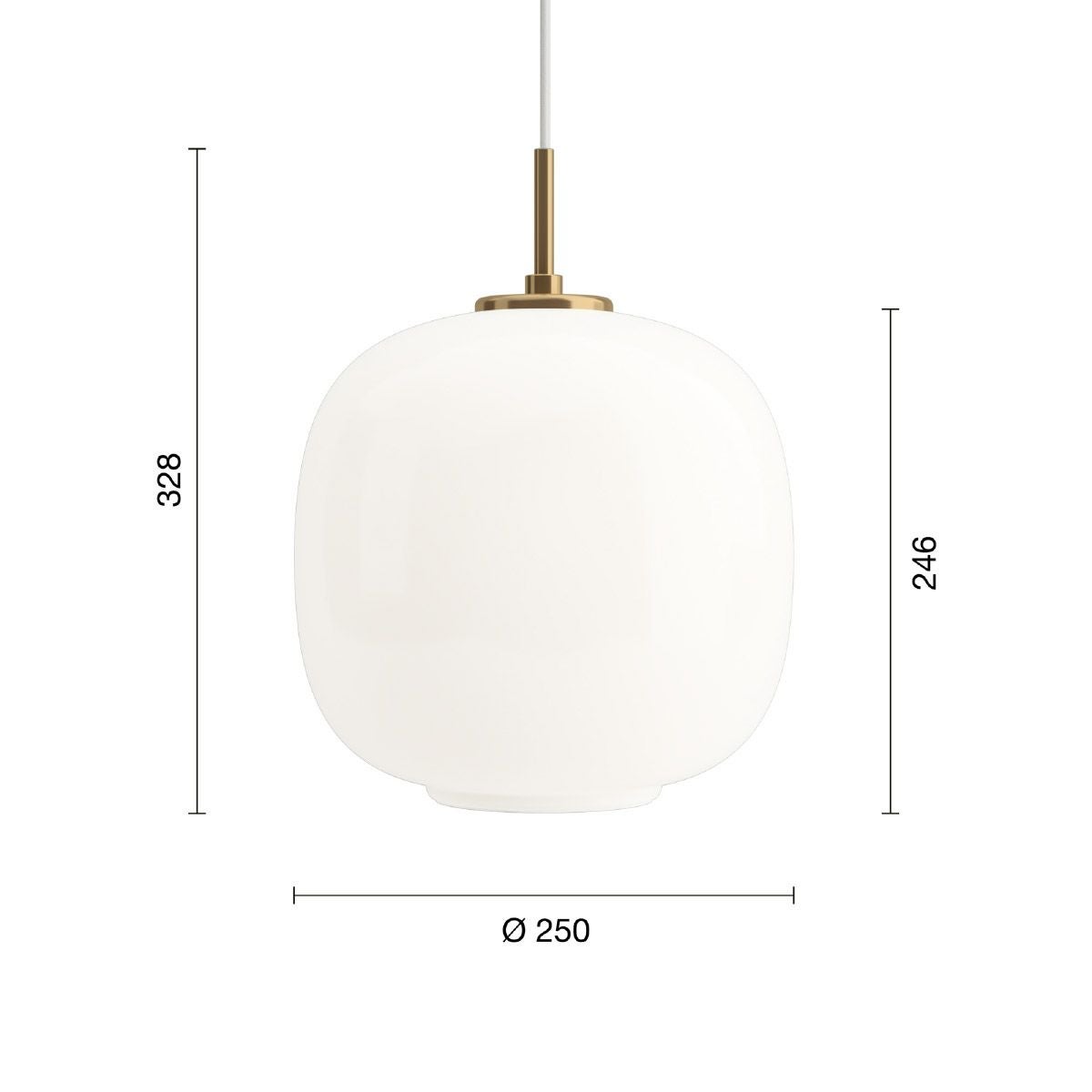 ルイスポールセン（Louis Poulsen） VL 45 ラジオハウス ペンダント / Φ250 乳白ガラス