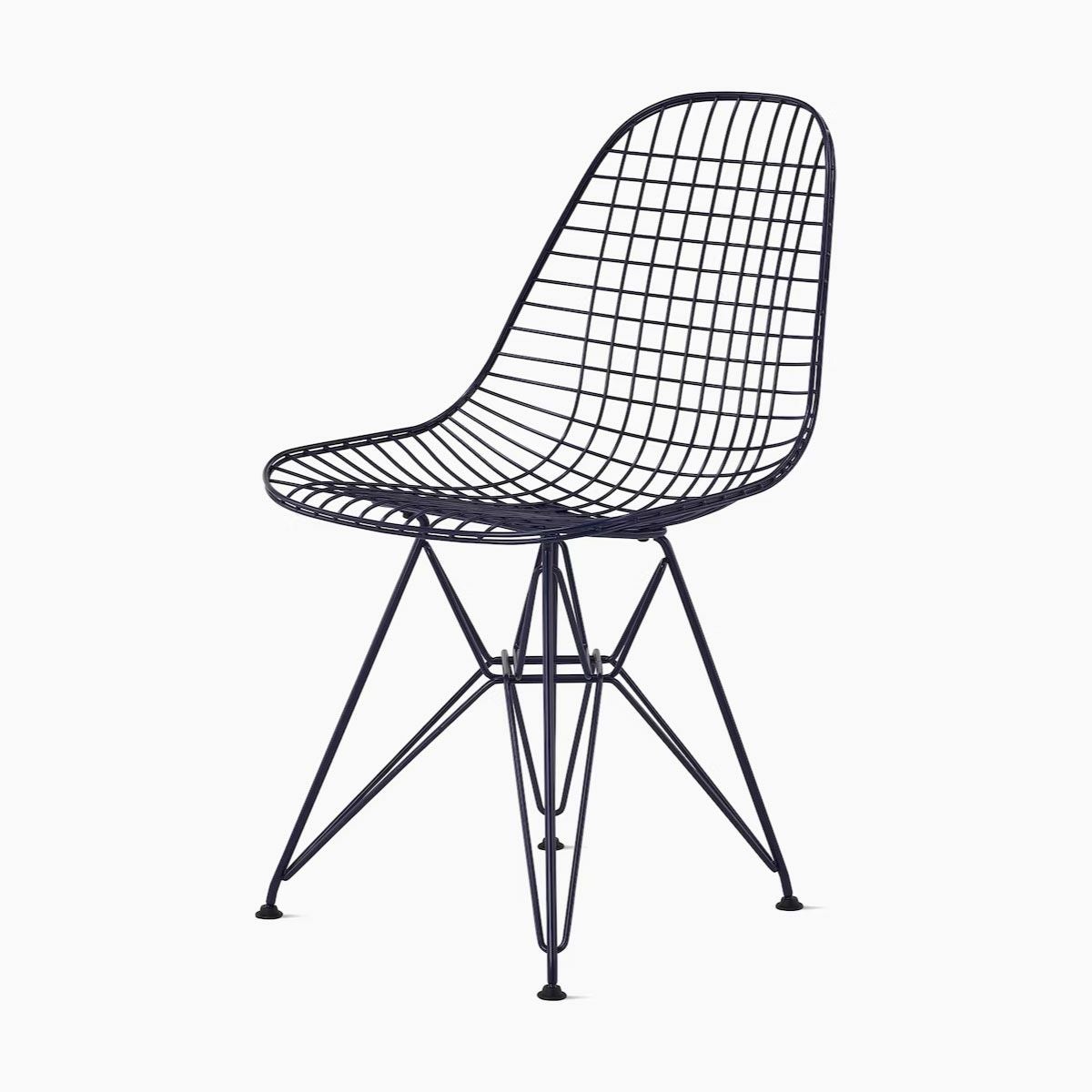 イームズ ワイヤーチェア ブラックブルー《 Herman Miller（ハーマン