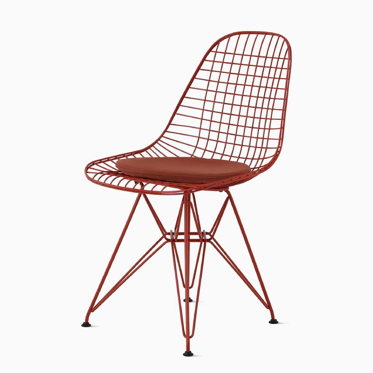 イームズ ワイヤーチェア パッド付き アイアンレッド《 Herman Miller 